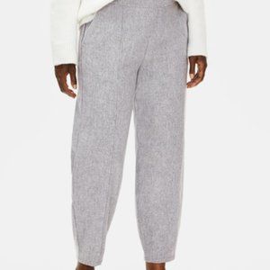 Eileen Fisher Soft Wool Flannel Lantern Pant  in Gray Size: M
